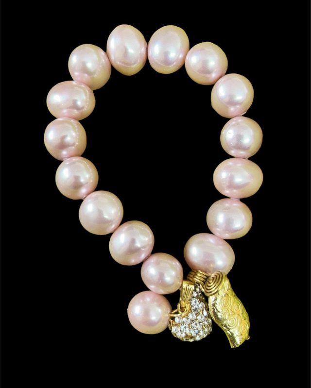 Plain Polished Pearl Bracelet, Size : Multisizes