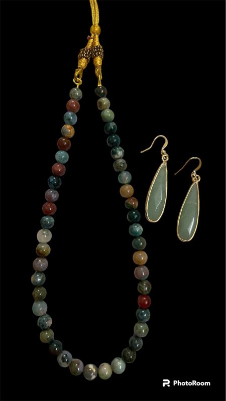 Semi Precious Stones Jewellery Set, Style : Fashionable