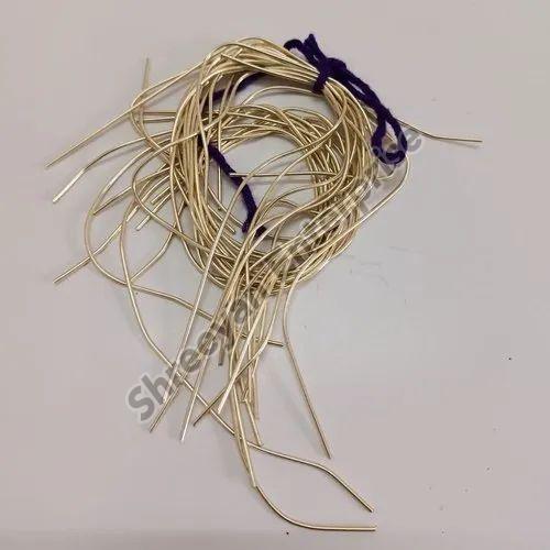 Shreeyan Enterprise Plain Golden Dabka Zari Thread, for Textile Industry, Packaging Type : Roll