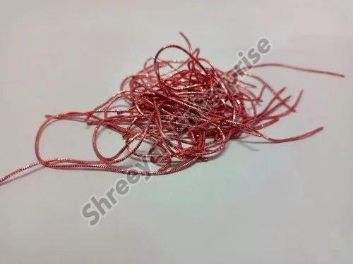 Shreeyan Enterprise Plain Red Nakshi Zari Thread, For Textile Industry, Purity : 100%