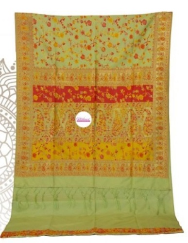 Ladies Designer Kashmiri Kani Silk Saree, Feature : Anti-Wrinkle, Comfortable, Easily Washable, Impeccable Finish