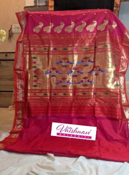 Ladies Modern Pure Silk Paithani Saree