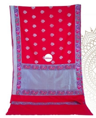 Ladies Printed Pure Silk Kashmiri Saree, Feature : Anti-Wrinkle, Comfortable, Easily Washable, Embroidered