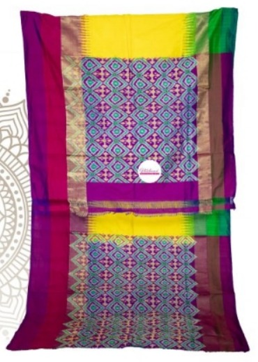 Ladies Stylish Silk Pochampally Saree, Speciality : Easy Wash