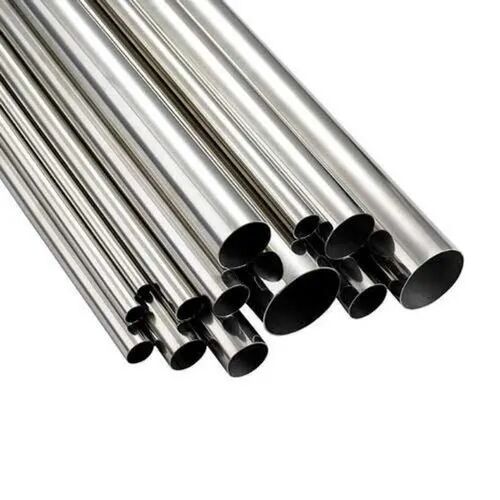 Silver Round 316 Stainless Steel Polished Pipe