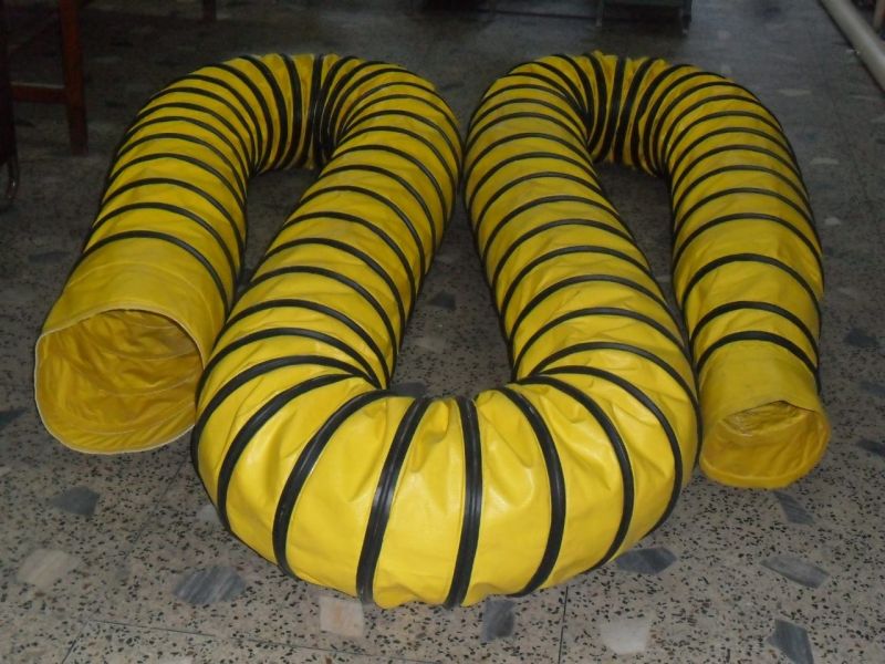 Yellow High Spiral Coated Pvc Acu Hose, For Industrial Use, Certification : Ce Certified