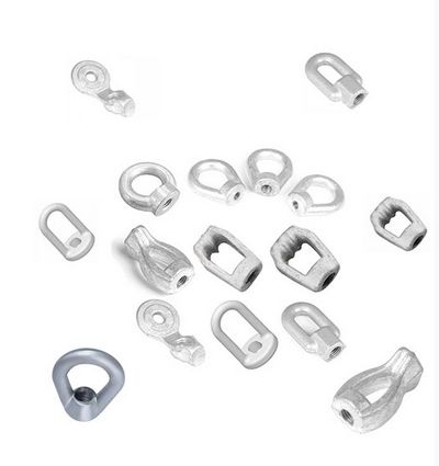 Grey Polished Metal Eye Nuts, for Industrial, Size : Standard