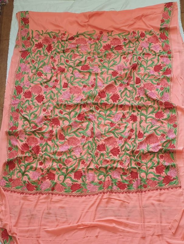 Embroidered Crepe Sarees