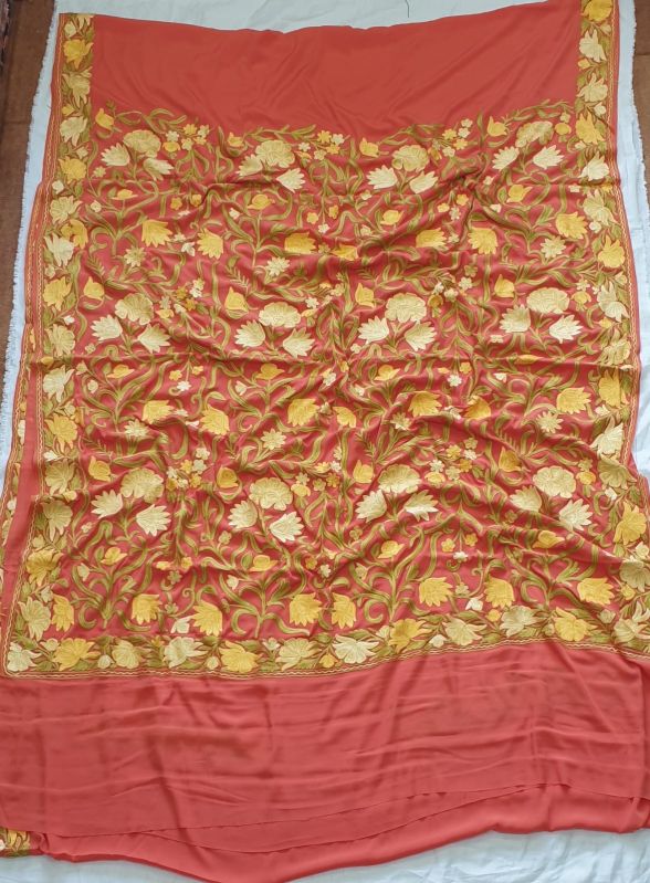 Embroidered Crepe Sarees