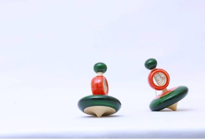 Wooden Apple Top Toy