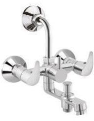 Crospo Brass 3 In 1 Wall Mixer Tap