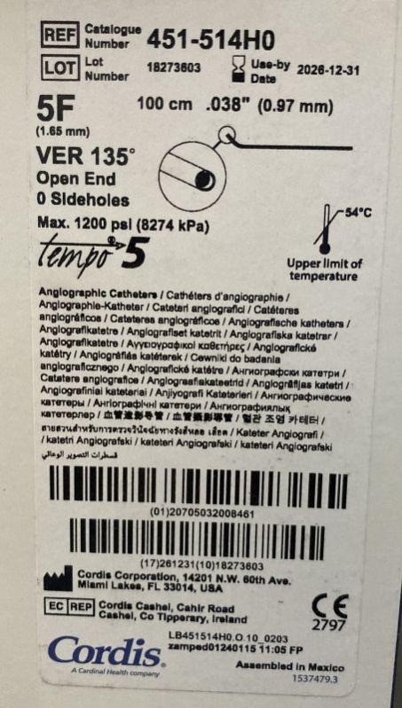 Catheters Tempo Vert