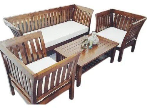 wooden sofa set