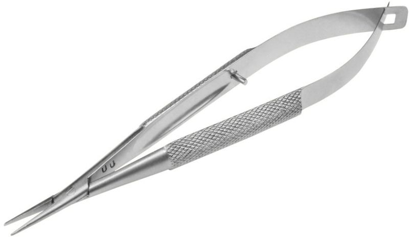 Curved Baby Barraquer Needle Holder