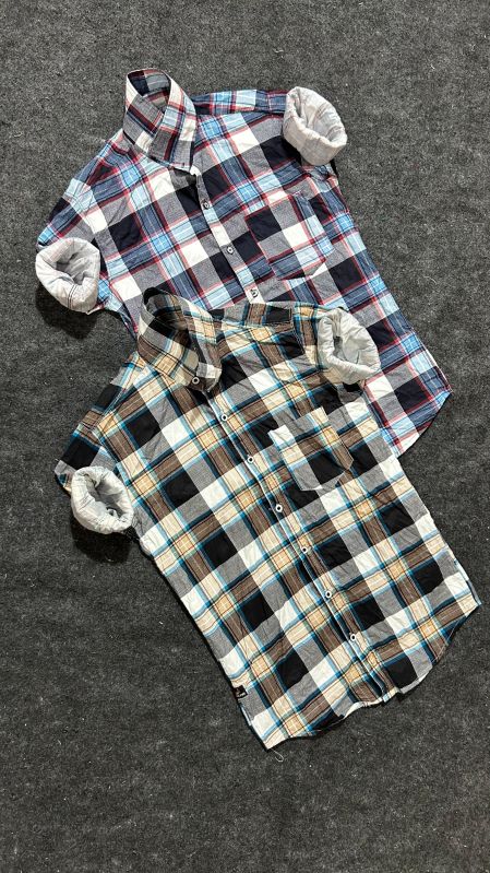 Mens Trendy Cotton Check Shirt