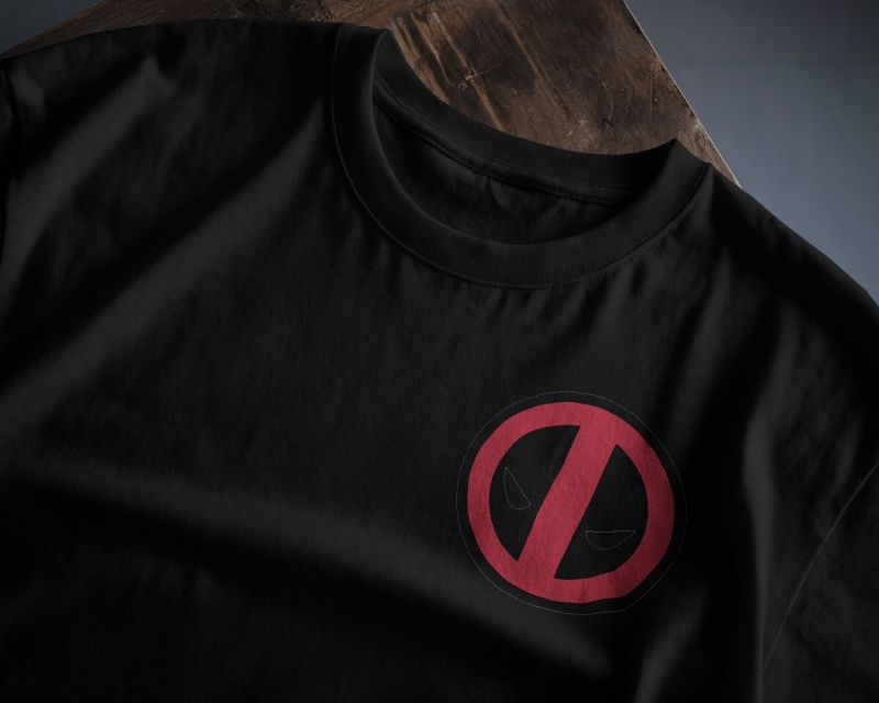 Deadpool Black Printed T-shirt