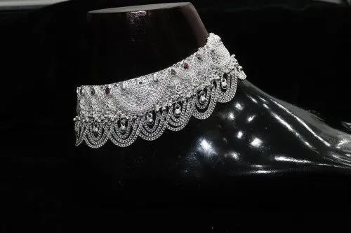 Ladies Sterling Silver Rajwadi Payal