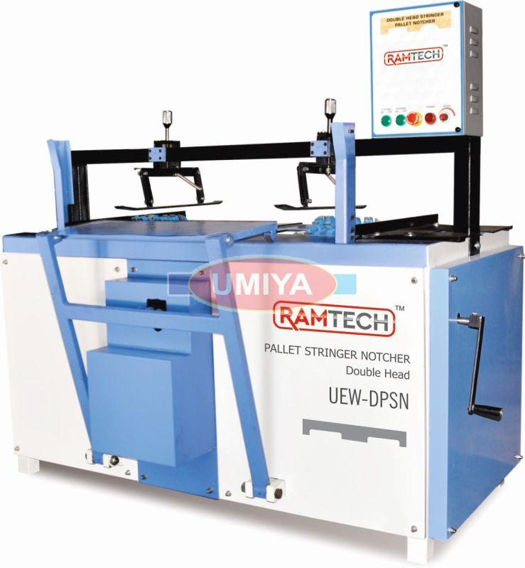 Double Head Pallet Stringer Notcher Machine