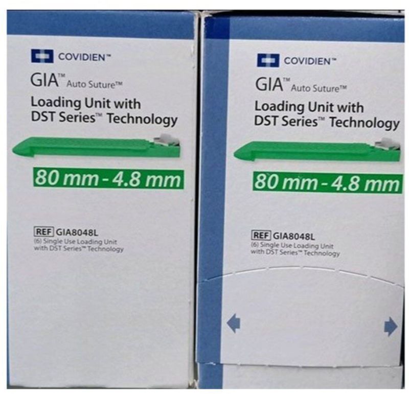 Covidien GIA 8048L 80mm-4.8 Mm Loading Unit With DST Series GIA Auto Suture