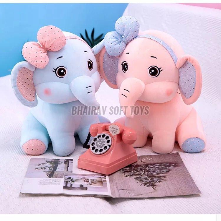 45 Cm Bow Elephant Stuffed Toy