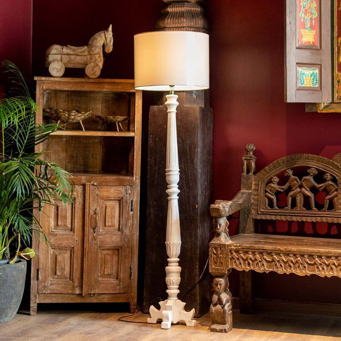 Wooden Decorative Floor Lamp