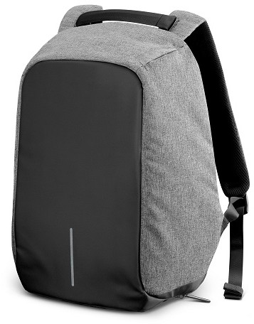 PB5 DucoArt Anti-Thief Expandable 15.6 Inch Laptop Backpack (Black, Grey)