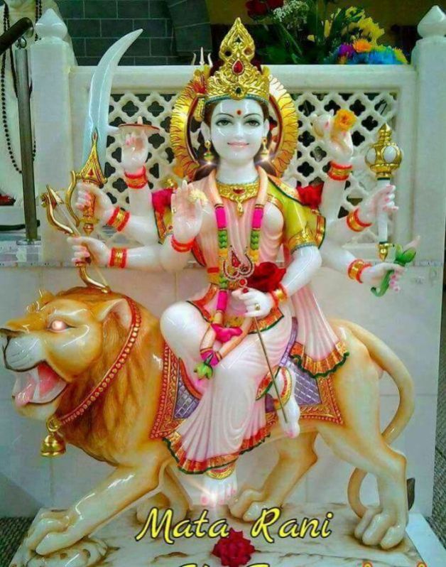 Marble Durga Statues