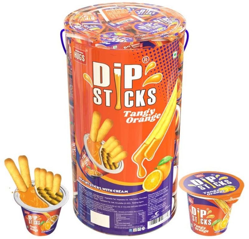 Dip Sticks Orange PVC 60PCS Jar