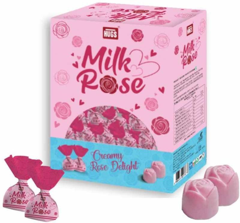 Milk Rose Real Rose Flavour White Chocolates Box