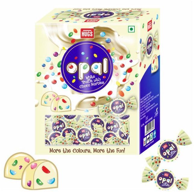 Opal White Truffle With Choco Marbles 70PCS