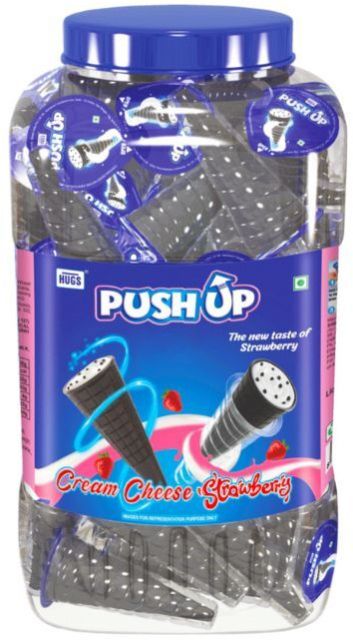 Push Up The Cone Cheese Cream & Strawberry (60+3 Pcs)