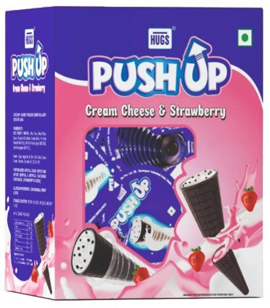 Push Up The Cone Cheese Cream & Strawberry (30 Pcs)