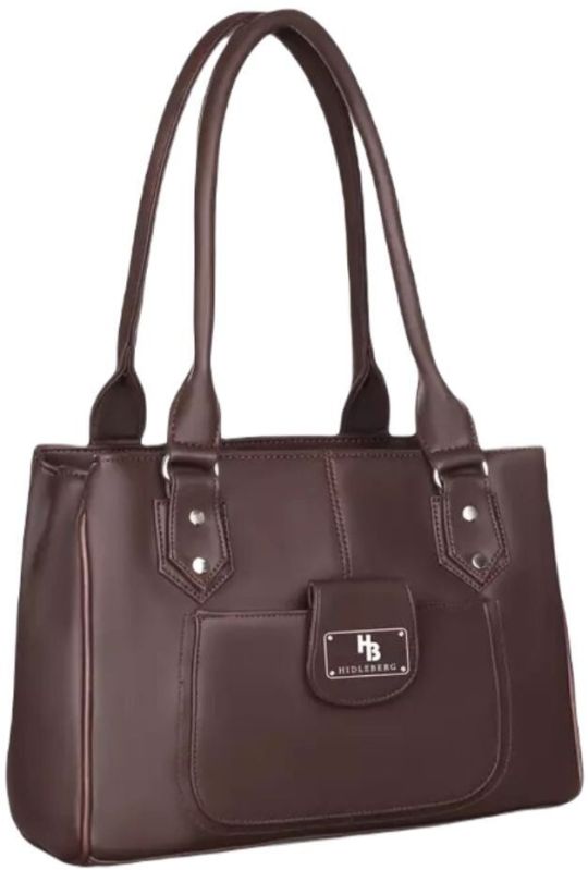 Faux Leather Brown Color Shoulder Bag