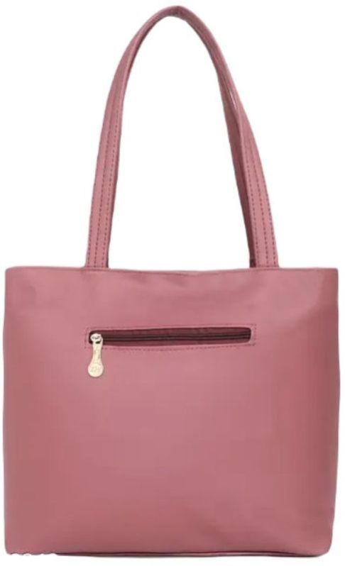 Faux Leather Peach Color Hobo Bag