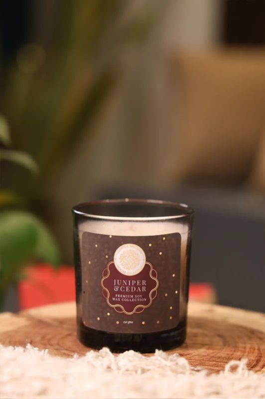Juniper AND Cedar Home Decor Candle Natural Soy Wax