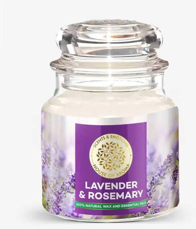 Lavender AND Rosemary Natural Scented Candle