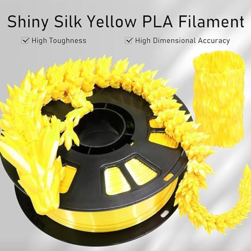 FiLAMONT Silk PLA Plus Filaments(Yellow)