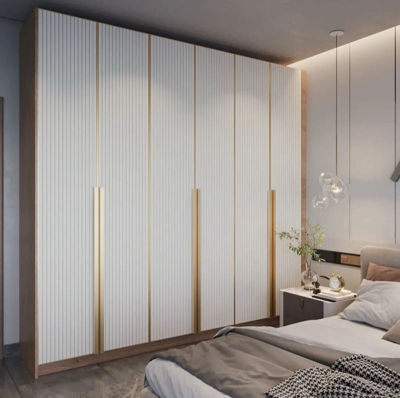 High Gloss Laminated Shutter Wardrobe