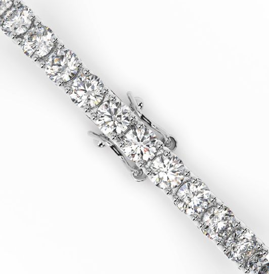 Round Cut Lab Grown Diamond Bracelet