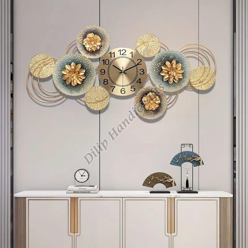 Designer Iron Wall Clock Wall Art