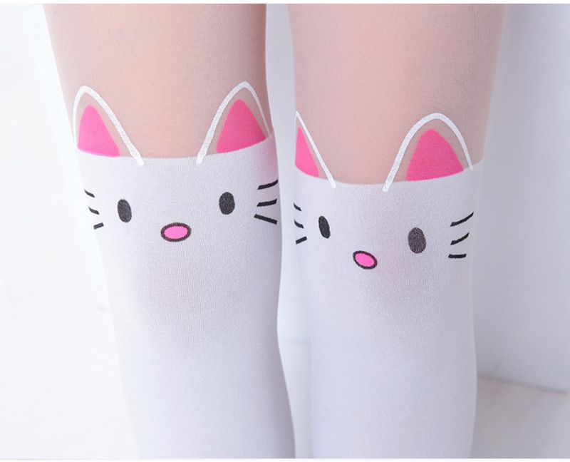 Girls Animal Pattern Knee High Socks