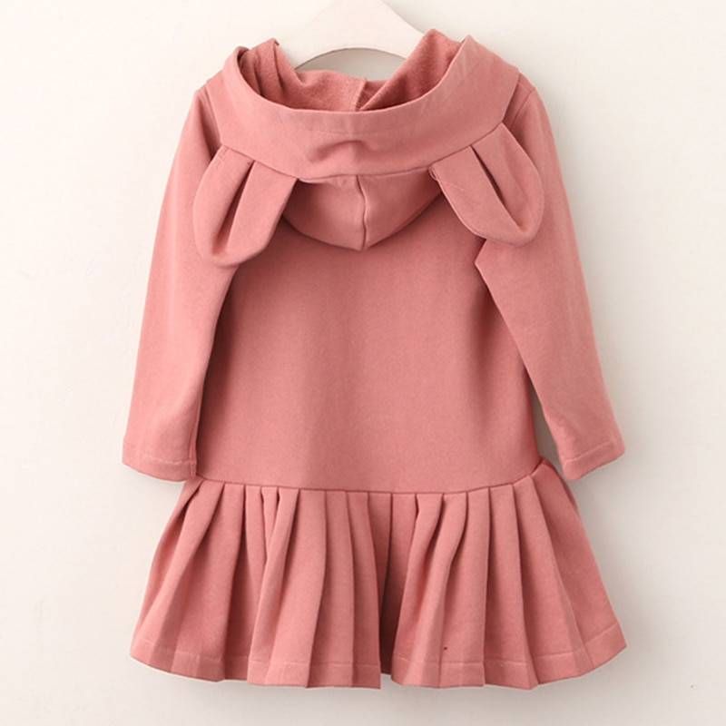 Girl Multicolor Hoodie Dress