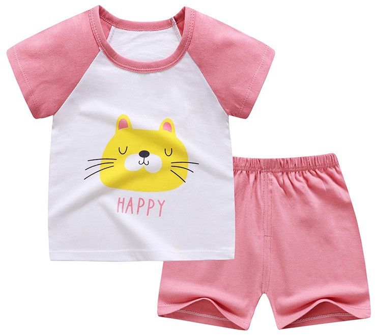 Toddler Baby Boy Printed T Shirt & Shorts Set