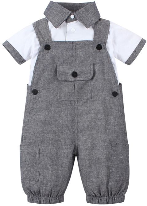 Baby Boy Cotton Shirt & Shorts Set