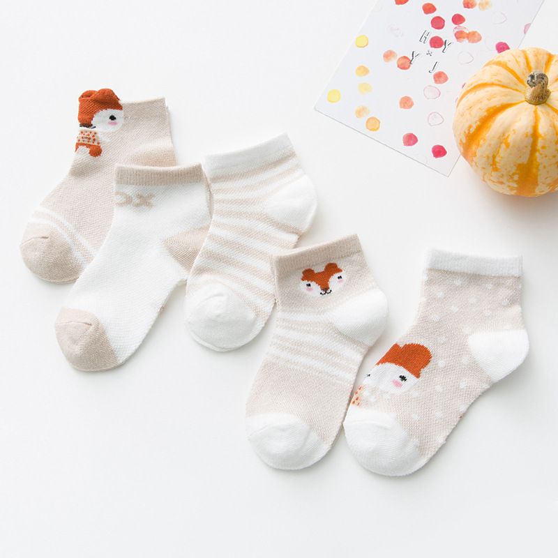 Kids Animal Print Cotton Socks