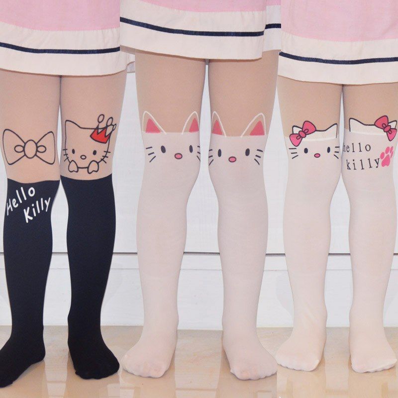 Girls Animal Pattern Knee High Socks