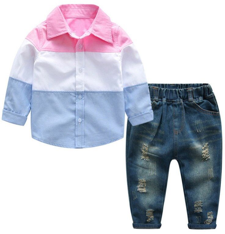 Boys Cotton Shirt & Pant Set