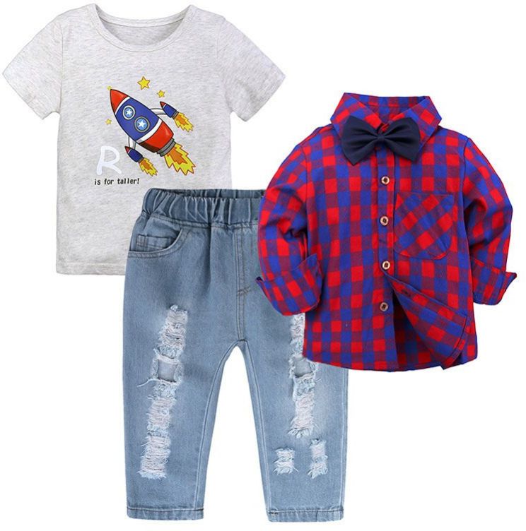 Boys Cotton Shirt & Pant Set