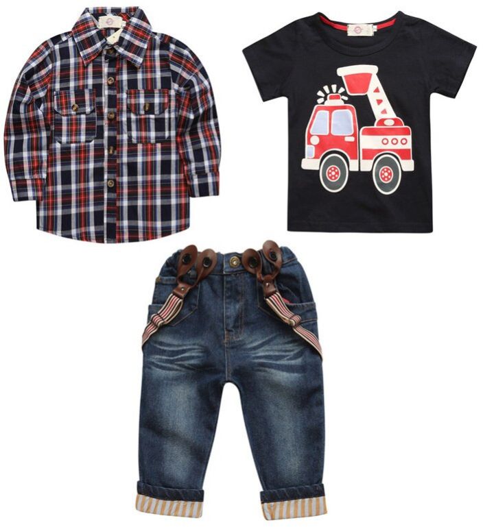 Boys Cotton Shirt & Pant Set