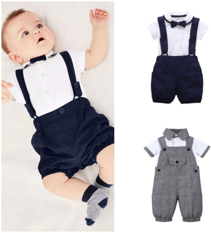 Baby Boy Cotton Shirt & Shorts Set